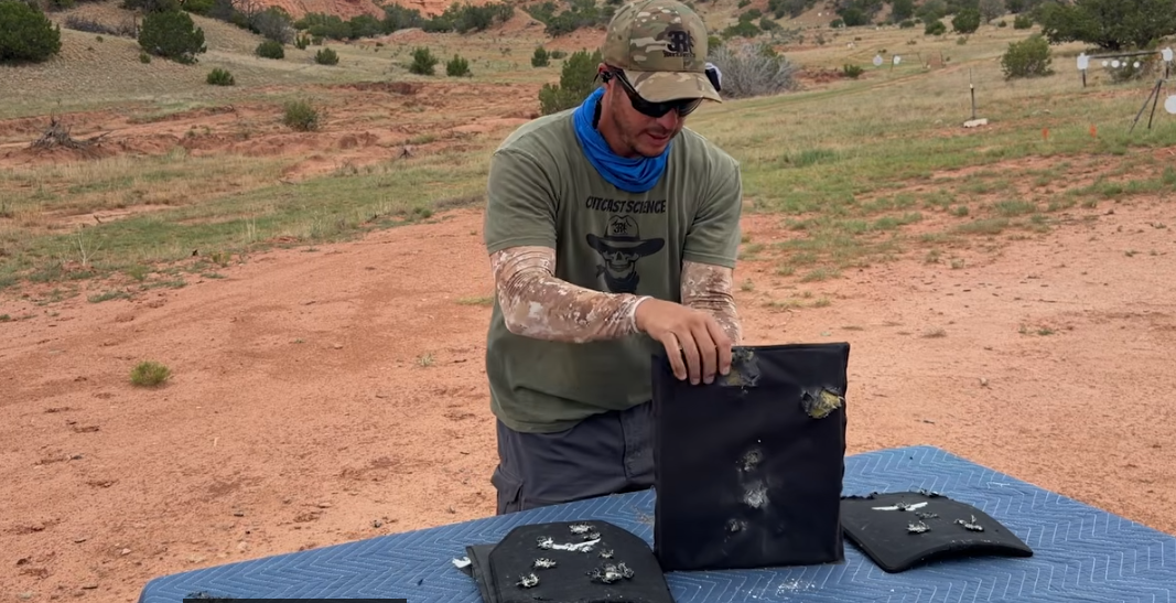 Load video: GTS ceramic armor plate ICW ceramic armor